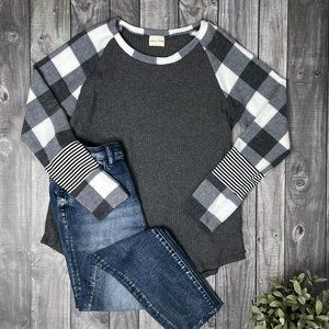 MAKE YOUR LIFE EASY LONG SLEEVE TOP- IVORY